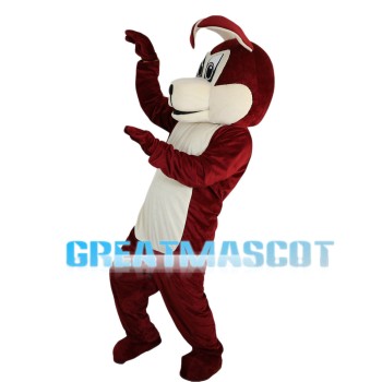 Red Brown Cartoon Dog Mascot Costume