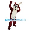 Red Brown Cartoon Dog Mascot Costume