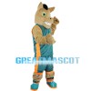 Lively Horse With Dark Green Set Mascot Costume