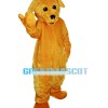 Polite Furry Brown Dog Mascot Costume