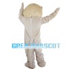 Plush Beige Lion Mascot Costume