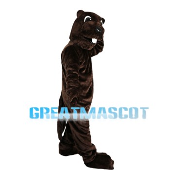 Brown Bucket Otter Mascot Costume