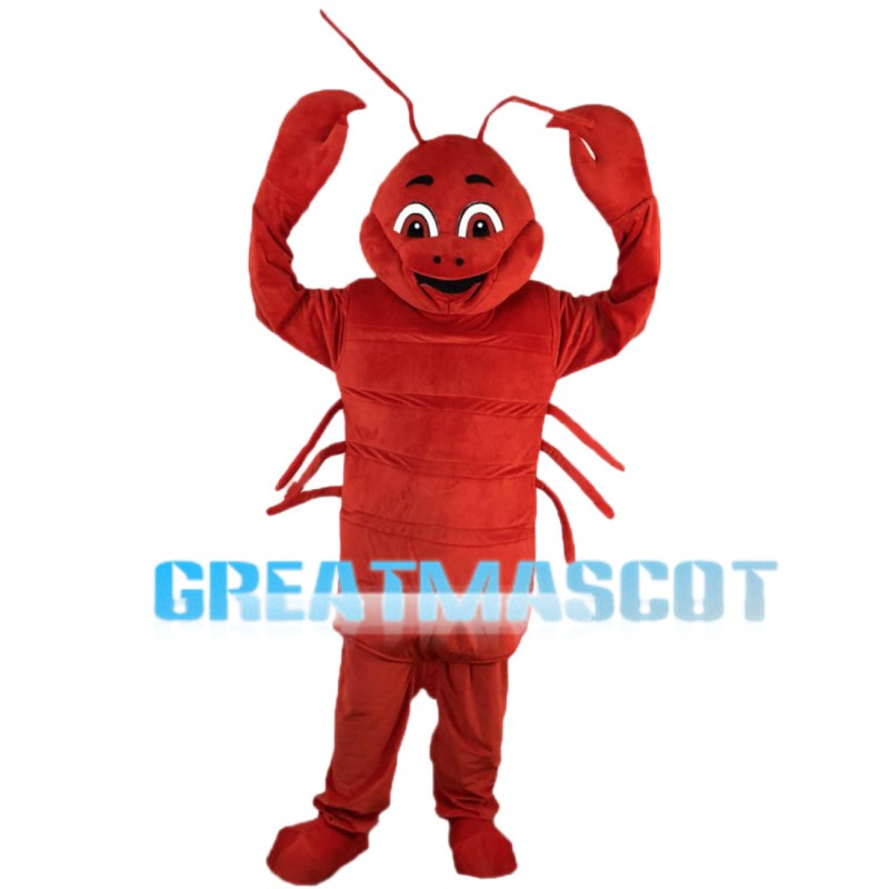 Lively Cartoon Crayfish Mascot Costume