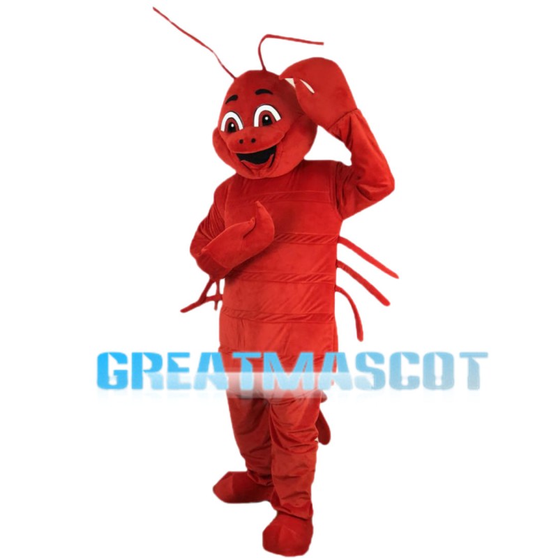Lively Cartoon Crayfish Mascot Costume
