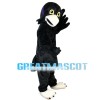 Crow Wearing Purple Clothes Mascot Costume