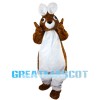 Big Rabbit With Blue Coat Mascot Costume