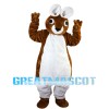 Big Rabbit With Blue Coat Mascot Costume