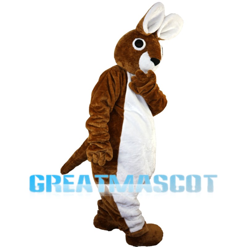 Big Rabbit With Blue Coat Mascot Costume
