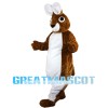 Big Rabbit With Blue Coat Mascot Costume
