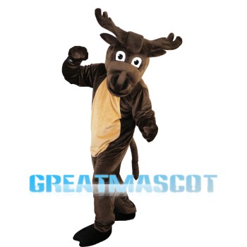 Adult Cartoon Moose Mascot Costume
