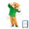 Tiger With Green Top Mascot Costume Full Set