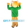 Tiger With Green Top Mascot Costume Full Set