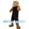 Sports Tiger With Black Set Mascot Costume