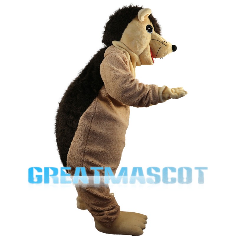 Adult Playing Hedgehog Mascot Costume