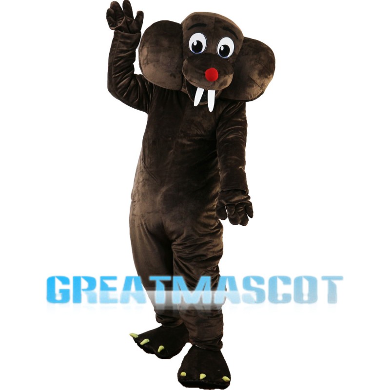 Brown Little Elephant Mascot Costume