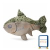 Trout With Black Plaque Mascot Costume