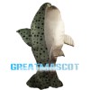 Trout With Black Plaque Mascot Costume