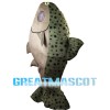 Trout With Black Plaque Mascot Costume