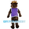 Kind Regards Bear With Crown Mascot Costume