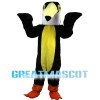 Woodpecker With Yellow Pointed Beak Mascot Costume