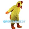 Plush Chicken With Red Crest Mascot Costume