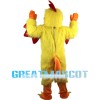 Plush Chicken With Red Crest Mascot Costume