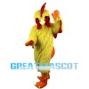 Plush Chicken With Red Crest Mascot Costume