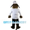 Brown Confectioner Dog Mascot Costume