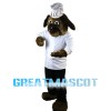 Brown Confectioner Dog Mascot Costume