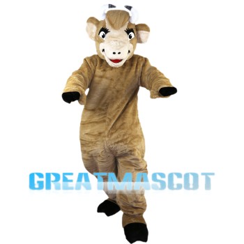 Adult Light Brown Cattle Mascot Costume