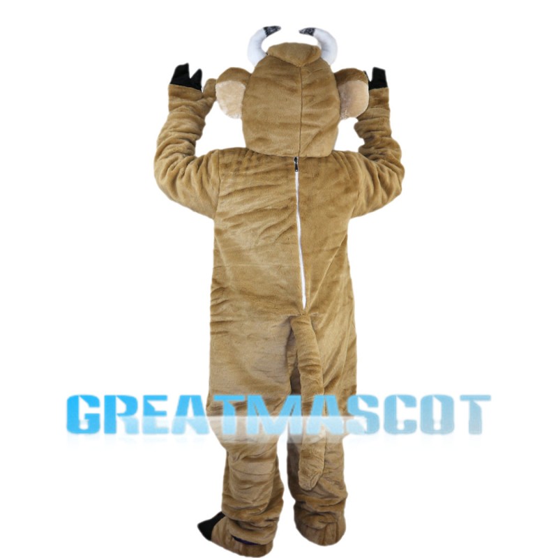 Adult Light Brown Cattle Mascot Costume