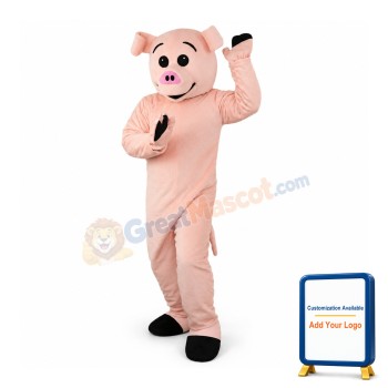 Stupid Pink Pig Mascot Costume