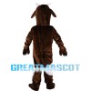 Brown Goat With Pink Flower Mascot Costume