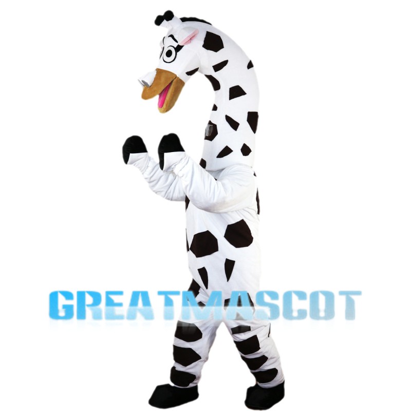Funny Giraffe Twisting Head Mascot Costume
