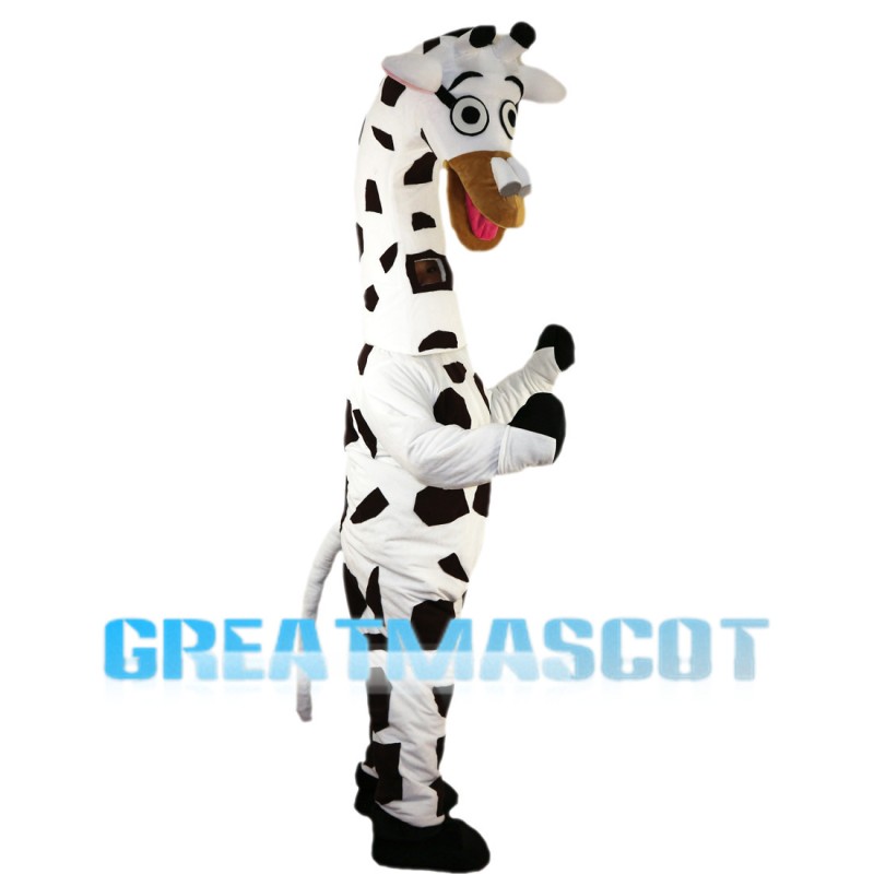 Funny Giraffe Twisting Head Mascot Costume
