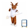 Lively Moose With White Shirt Mascot Costume