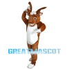 Lively Moose With White Shirt Mascot Costume