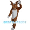 Lively Moose With White Shirt Mascot Costume