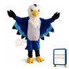 Dark Blue Eagle Mascot Costume For Outdoor Event