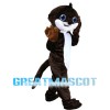 Big Head Beaver With Blue Eyes Mascot Costume