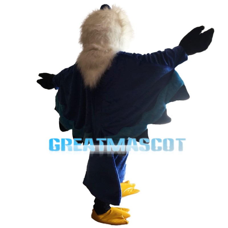 Dark Blue Eagle Mascot Costume For Outdoor Event