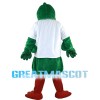 Pleased Green Duck Mascot Costume