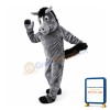 Grey Horse With Black Tail Mascot Costume