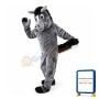 Grey Horse With Black Tail Mascot Costume