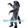 Grey Horse With Black Tail Mascot Costume