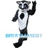 Dark Grey Wolf With Blue Eyes Mascot Costume