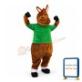 Powerful Brown Hippo Mascot Costume