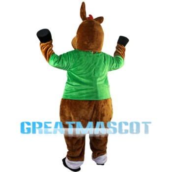 Powerful Brown Hippo Mascot Costume