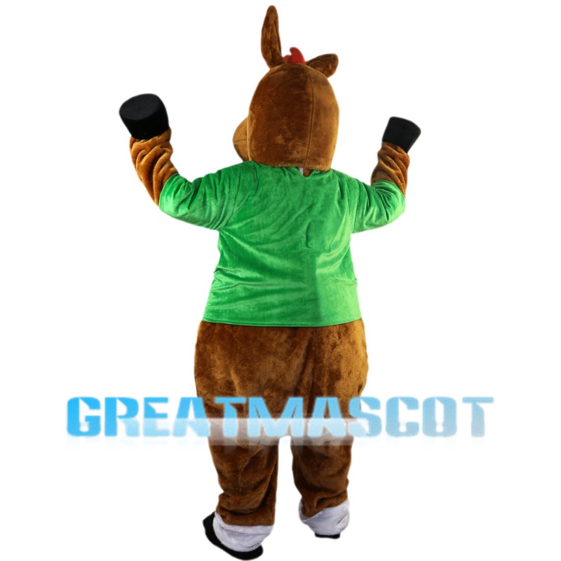 Powerful Brown Hippo Mascot Costume