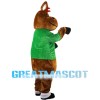 Powerful Brown Hippo Mascot Costume
